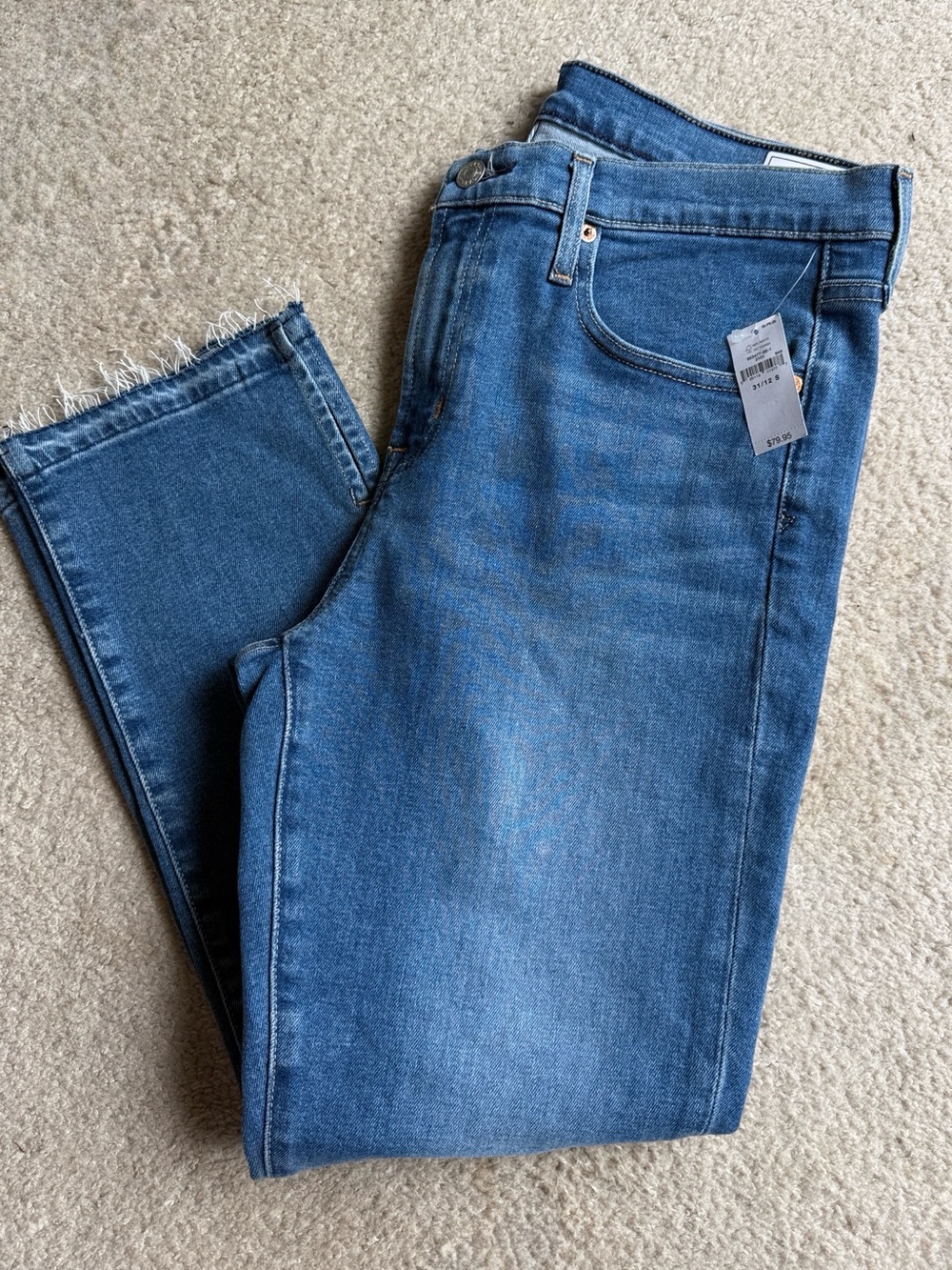 GAP Vintage Slim Mid-Rise Jeans in Light Blue Denim 31 12S